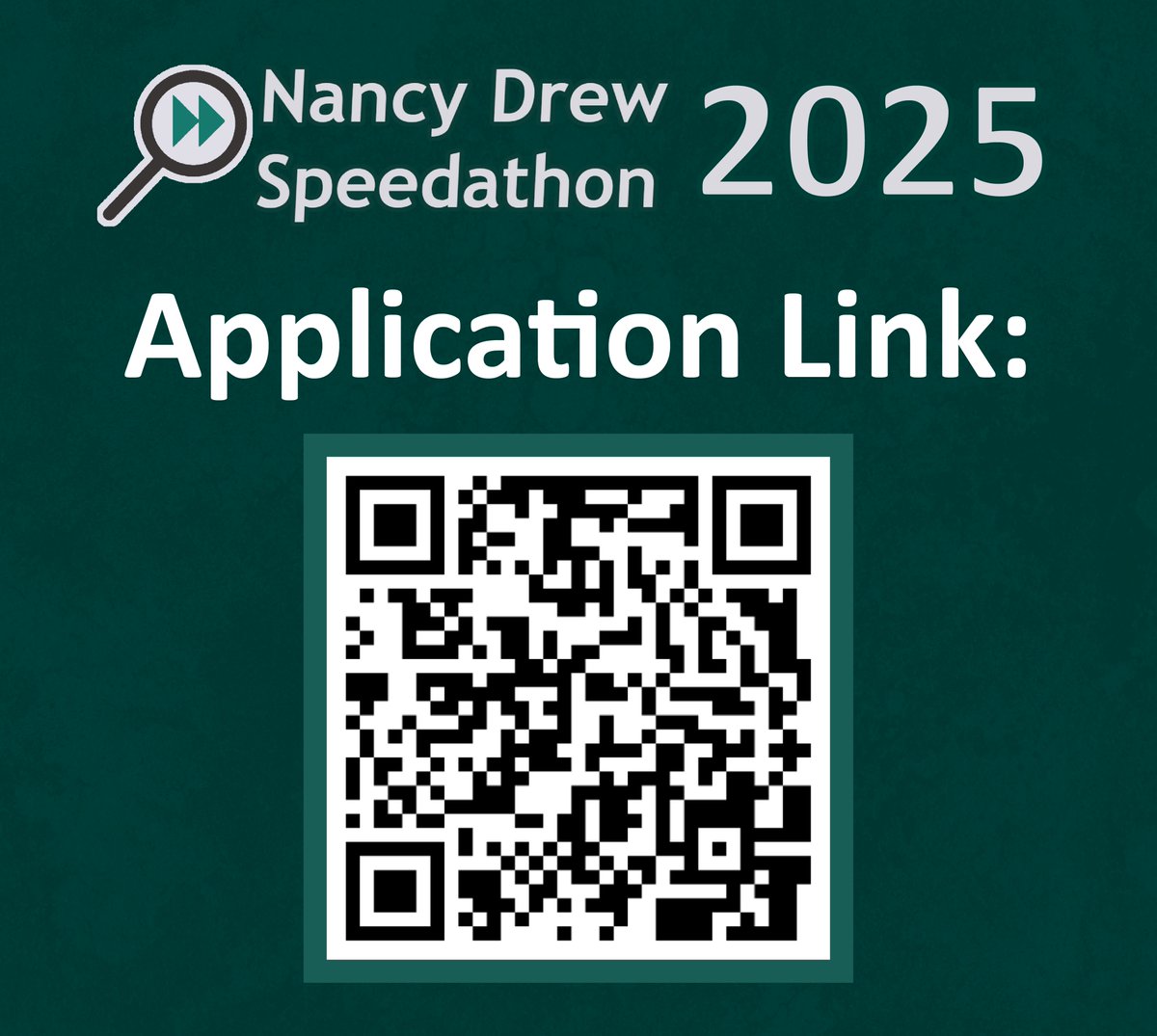 NDSpeedathon's tweet image. Signups for the 2025 Speedathon are open! The form will close on April 16 at 11:59pm PST. Everyone is encouraged to apply regardless of skill or experience level!

Have questions? Join our Discord! Invite code: bazcCsvsgb

#nancydrew #nancydrewgames #nancydrewpcgames #cluecrew