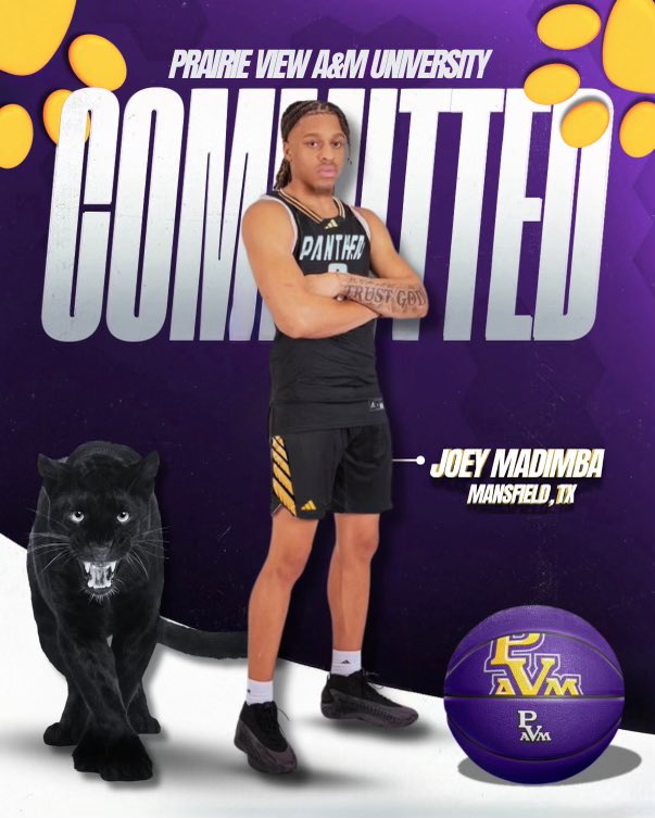 Joey Madimba (@joeymadimba) on Twitter photo After many great conversations with <a href="/CoachByronSmith/">Byron Smith</a> I'm 100% COMMITTED to <a href="/PVAMU_MBB/">PVAMU Panther Men’s Basketball</a> #TrustGod After many great conversations with <a href="/CoachByronSmith/">Byron Smith</a> I'm 100% COMMITTED to <a href="/PVAMU_MBB/">PVAMU Panther Men’s Basketball</a> #TrustGod