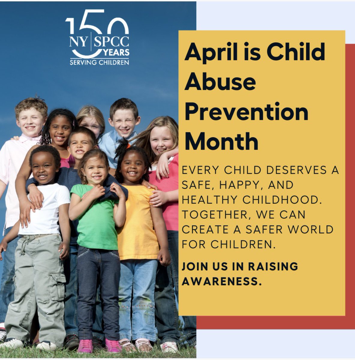 For 150 years, the NYSPCC has been at the forefront of child protection, supporting the most vulnerable children and families. Join us in raising awareness.
#NYSPCC, #CAPMonth, #EndChildAbuse, #ProtectChildren, #GoBlue #ayshaschomburg