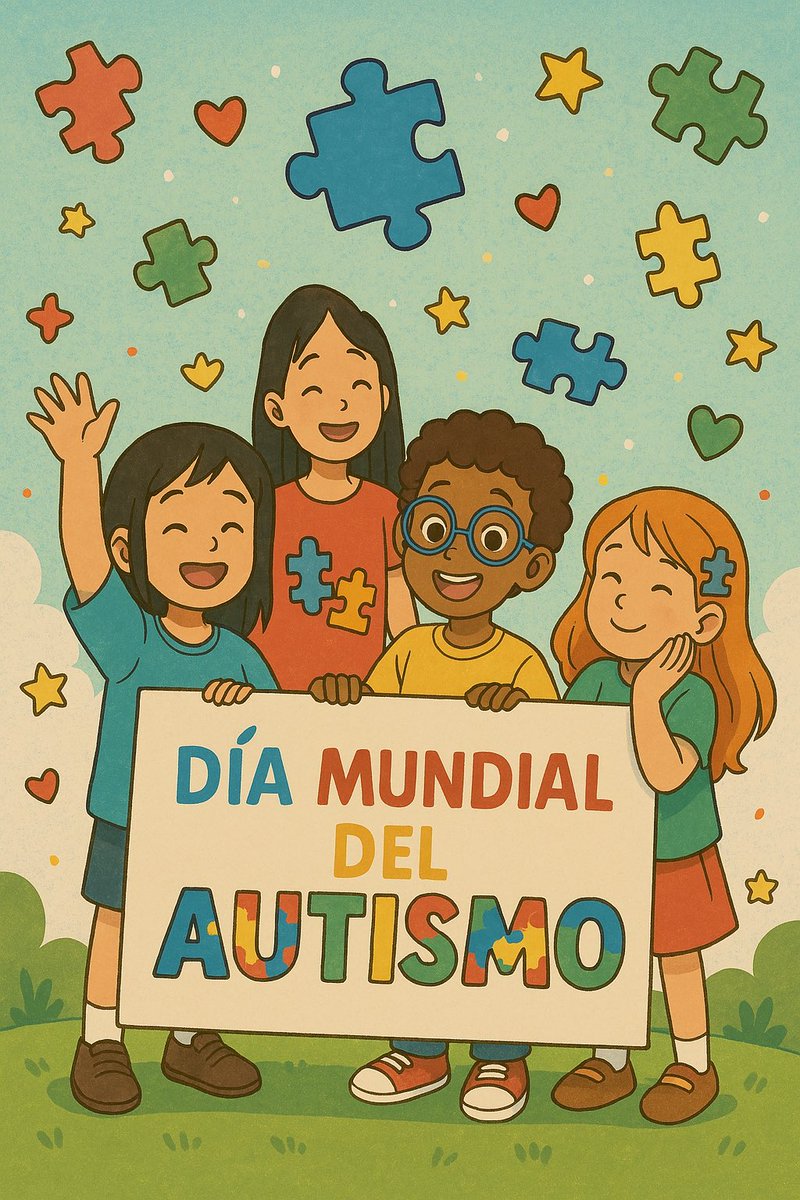 En el Día del Autismo, celebremos la diversidad y la belleza única de cada persona. Un mundo donde todos brillamos con luz propia. 💙 #DíaMundialAutismo