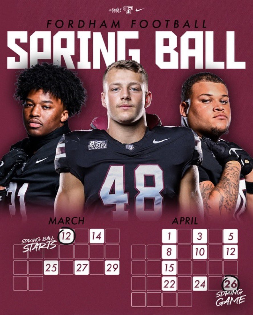 MickeyWalker23's tweet image. Thank you @CoachPetrarca for the Fordham Spring Ball/Junior Day Invite! 💯
@FORDHAMFOOTBALL
@CburyFootball
@larrybadaracco
@FBCoachLynch