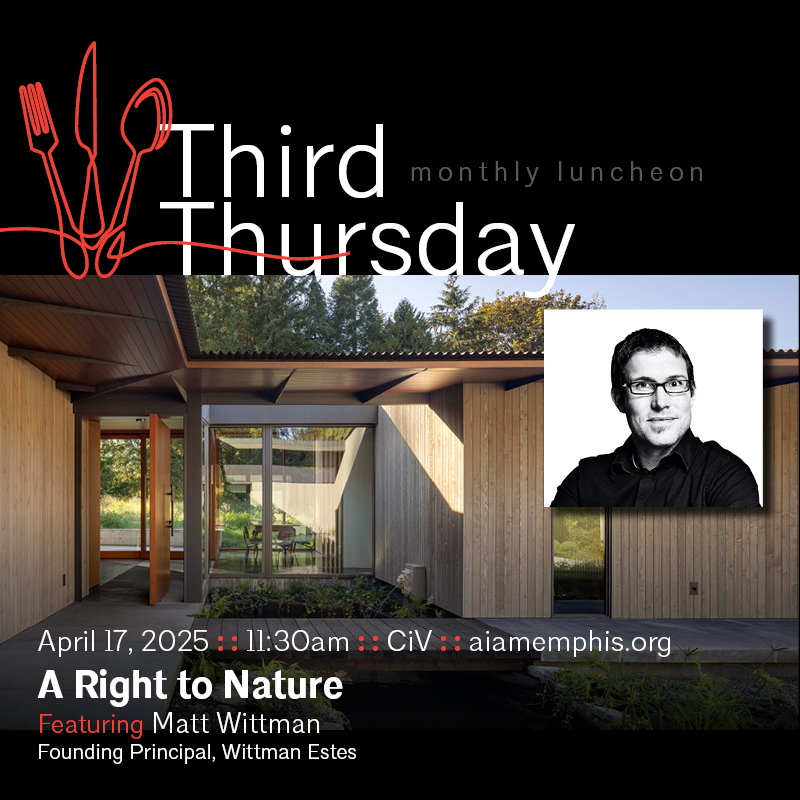 AIAMemphis's tweet photo. Matt Wittman: A Right to Nature - https://t.co/lRAq5O4qgu https://t.co/ZSsNE1aEcX