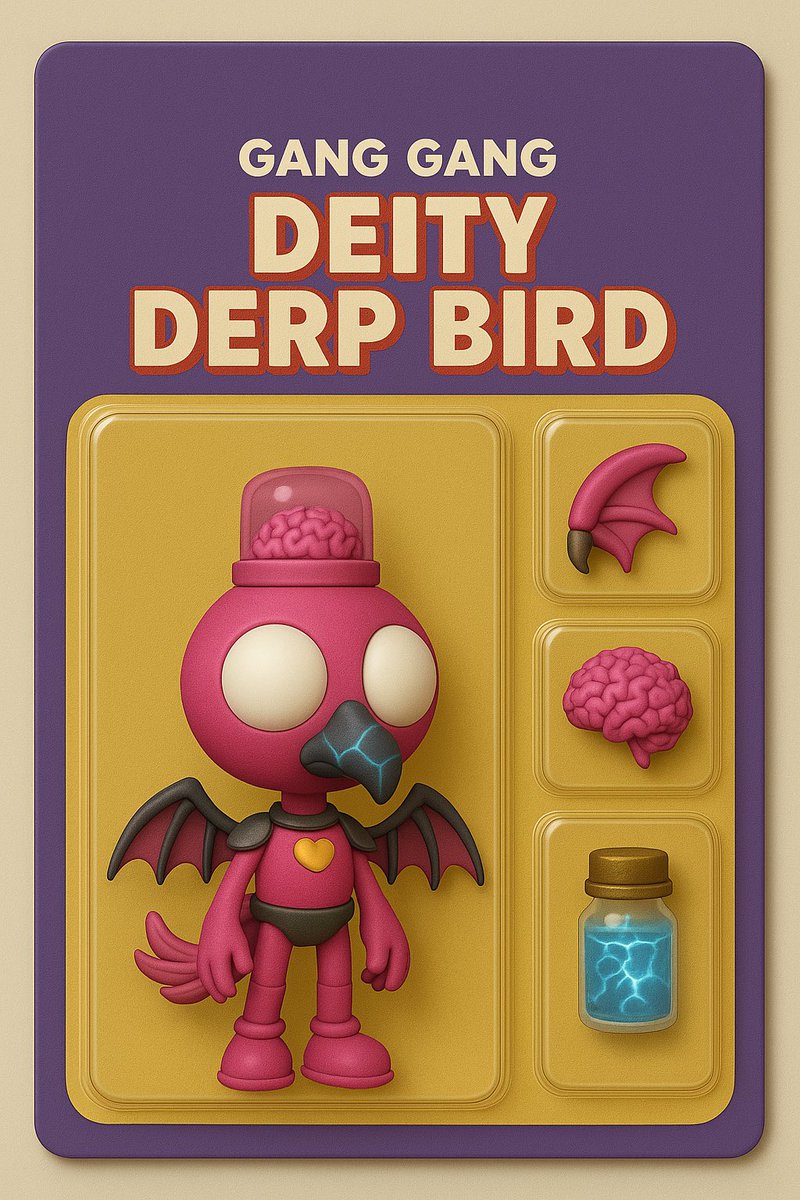 Wen <a href="/TheDerpBirds/">Derp Birds</a> action figures gang gang? 🚀