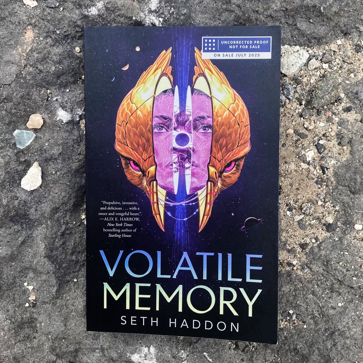 Tordotcom Publishing (@tordotcompub) on Twitter photo "Compassionately written and juggling elements of intimacy and sweeping action....Joyfully, it picks apart the contradictions inherent to living, dying, and changing in a body, human or otherwise." — <a href="/HironEnnes/">Hiron Ennes</a> on Volatile Memory by <a href="/sethhaddon/">Seth Haddon</a> 🌌 "Compassionately written and juggling elements of intimacy and sweeping action....Joyfully, it picks apart the contradictions inherent to living, dying, and changing in a body, human or otherwise." — <a href="/HironEnnes/">Hiron Ennes</a> on Volatile Memory by <a href="/sethhaddon/">Seth Haddon</a> 🌌