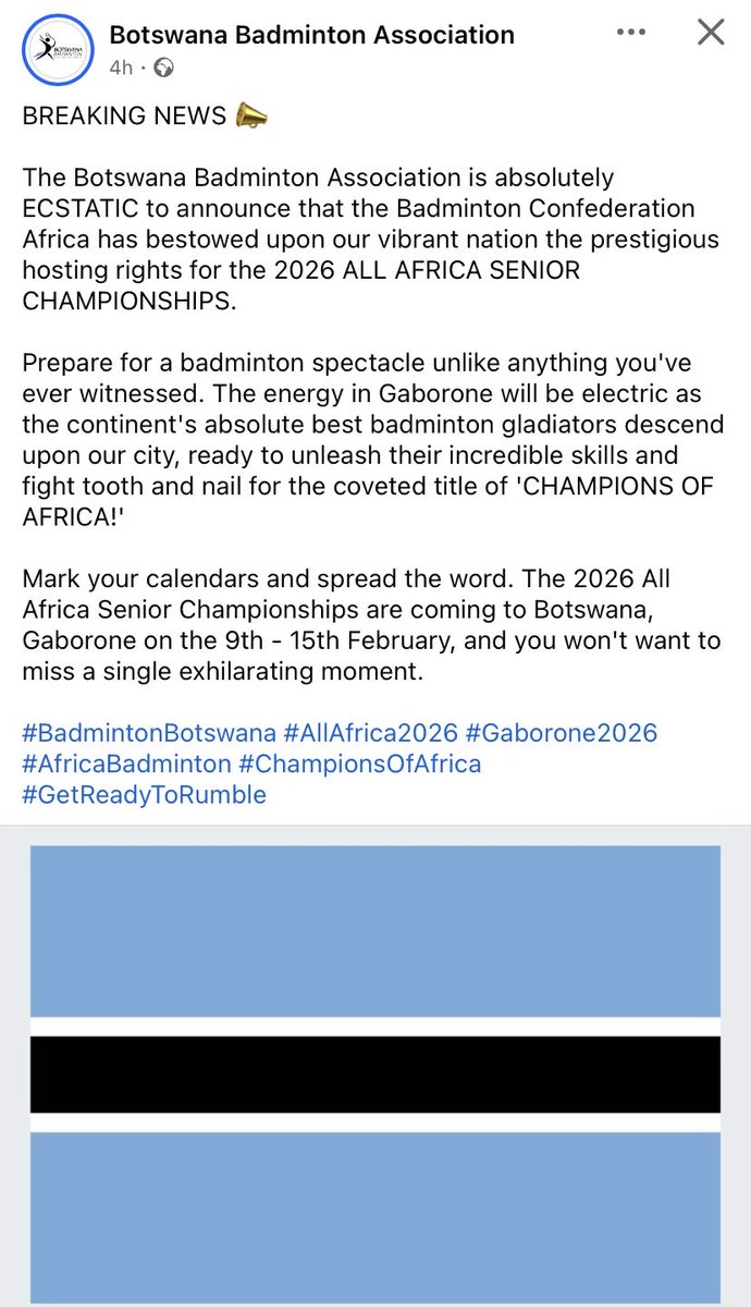 Badminton and Sports lovers Africa is coming to Gabs Feb 2026 #badmintonconfederationafrica