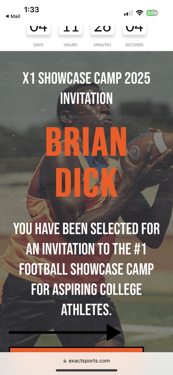 Brian Dick (@bd10_2027) on Twitter photo Thanks to NCSA and <a href="/EXACTSports/">EXACT Sports</a> for sending the personal invite to compete at your camp! Thanks to NCSA and <a href="/EXACTSports/">EXACT Sports</a> for sending the personal invite to compete at your camp!