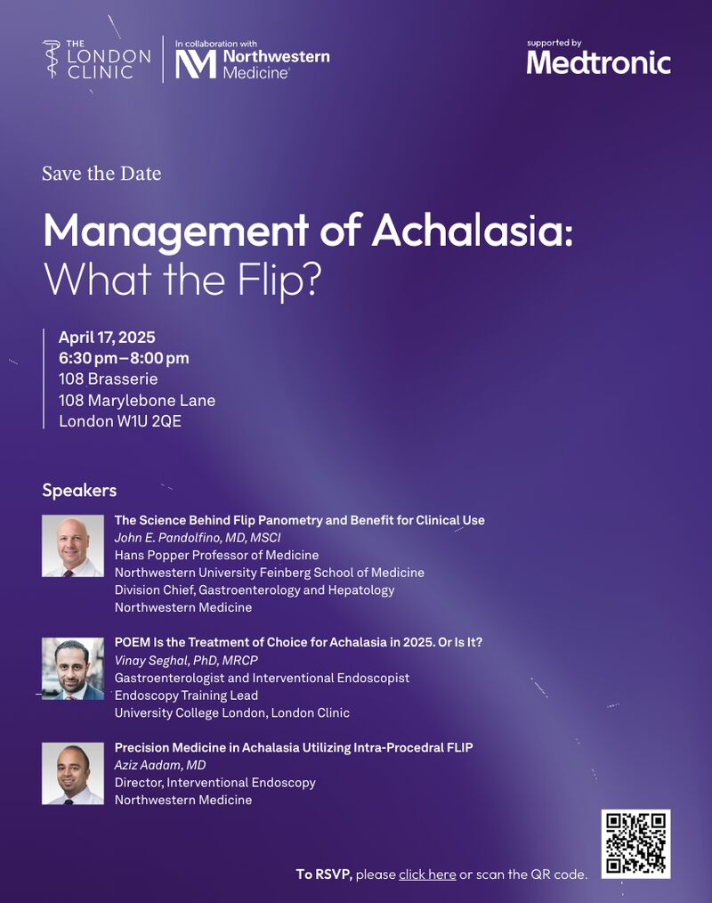 Northwestern Medicine International Health (@nmintlhealth) on Twitter photo Join us for two upcoming events in London with <a href="/thelondonclinic/">The London Clinic</a> :
April 16 – Liver Cancer: A Multidisciplinary Approach
April 17 – Management of Achalasia: What the Flip?
Hear from leading experts in gastroenterology and oncology.
RSVP to secure your spot! Join us for two upcoming events in London with <a href="/thelondonclinic/">The London Clinic</a> :
April 16 – Liver Cancer: A Multidisciplinary Approach
April 17 – Management of Achalasia: What the Flip?
Hear from leading experts in gastroenterology and oncology.
RSVP to secure your spot!