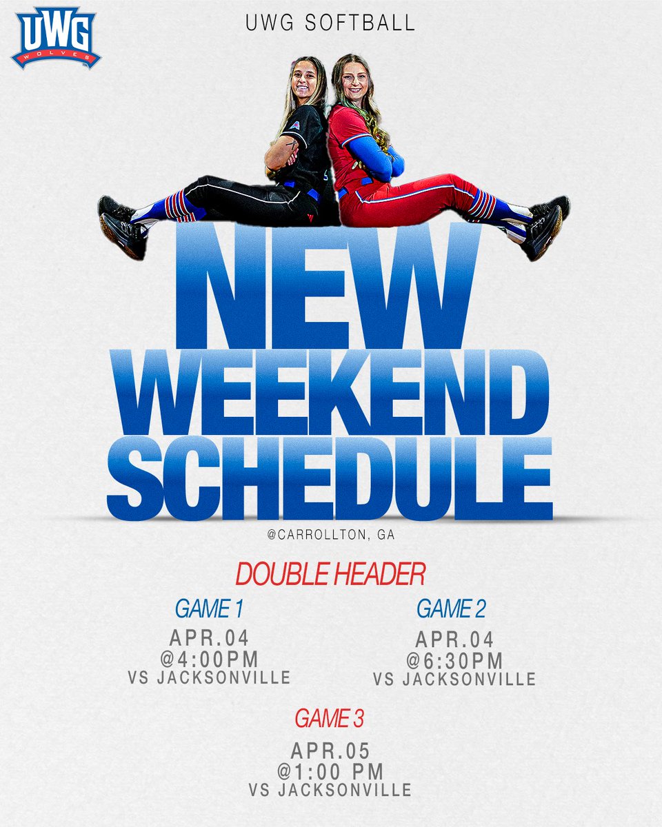 Schedule Update vs Jacksonville‼️

Friday now features a doubleheader, with Game 3 set for Saturday.

#WeAreOne