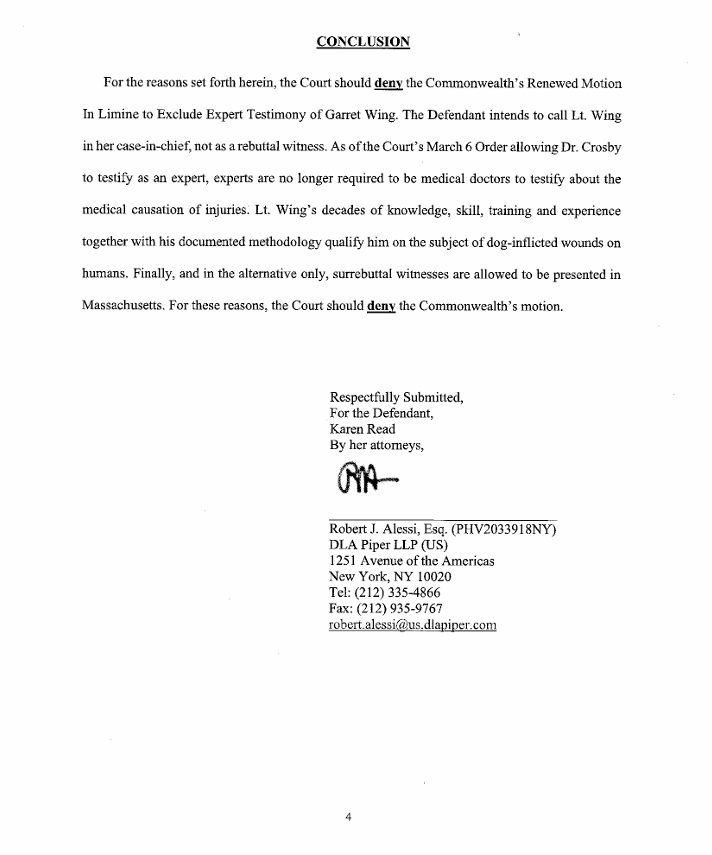 BrandiNChurch's tweet photo. NEW: Defendant's Response to CW's Renewed Motion in Limine to Exclude Garrett Wing https://t.co/x4m5M6tbsh