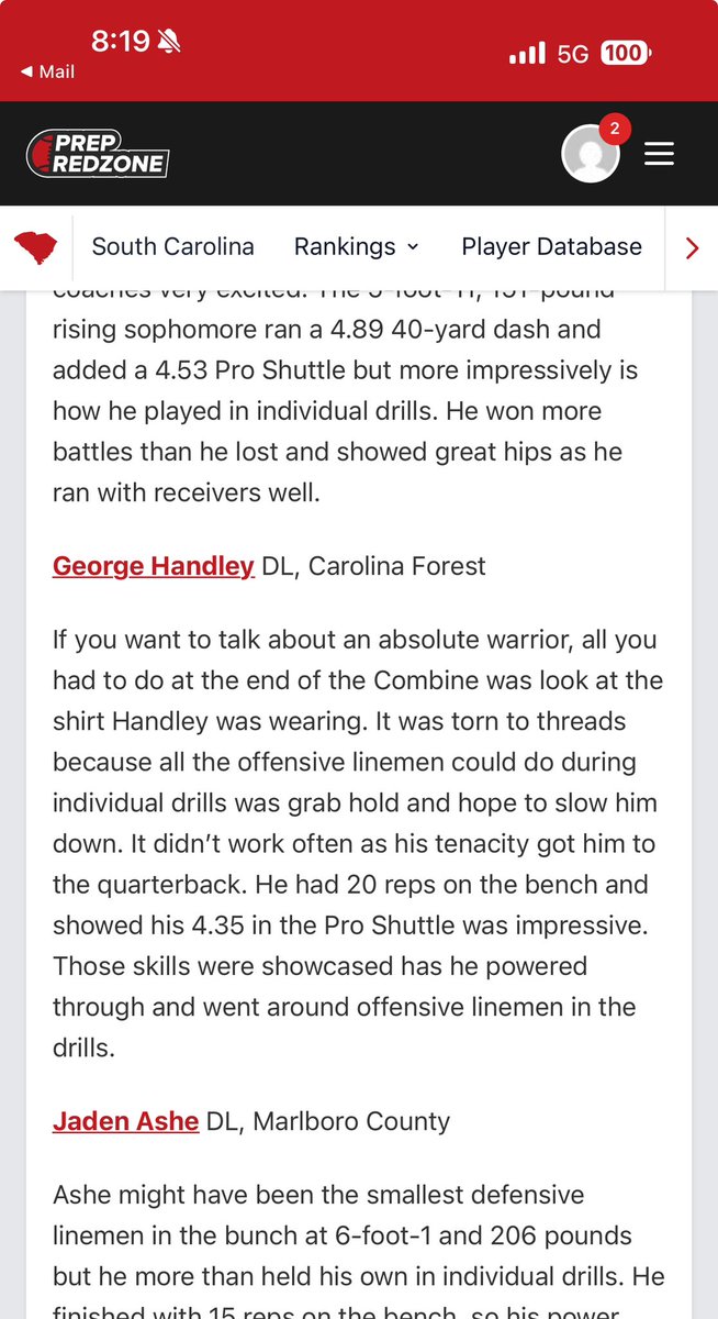GeorgeQuadley's tweet photo. Thanks @PrepRedzoneSC for the write up!!
#cfhsfootball
#DL https://t.co/Z773zqcTkq