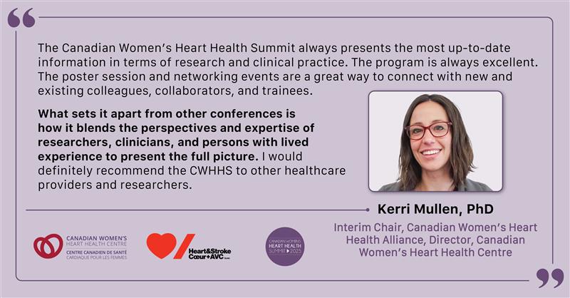 Canadian Women's Heart Health Summit (@cwhhs) on Twitter photo The Canadian Women’s Heart Health Summit is where research, clinical practice + lived experience come together to drive progress in women’s heart health.
Dr. <a href="/MullenKerri/">Kerri-Anne Mullen</a> shares why it stands out⬇️
Register today!
💻WomensHeartSummit.ca
🗓️ April 25-26, 2025
#CWHHS2025 The Canadian Women’s Heart Health Summit is where research, clinical practice + lived experience come together to drive progress in women’s heart health.
Dr. <a href="/MullenKerri/">Kerri-Anne Mullen</a> shares why it stands out⬇️
Register today!
💻WomensHeartSummit.ca
🗓️ April 25-26, 2025
#CWHHS2025