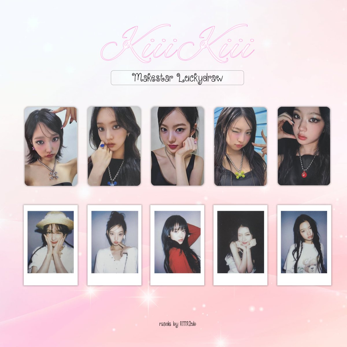 🐞] KiiiKiii Uncut Gem Debut OT5 Makestar Luckydraw Benefit 키키