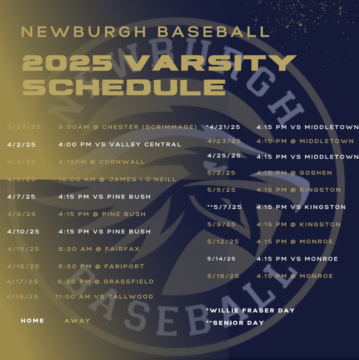 Newburgh Baseball tweet media