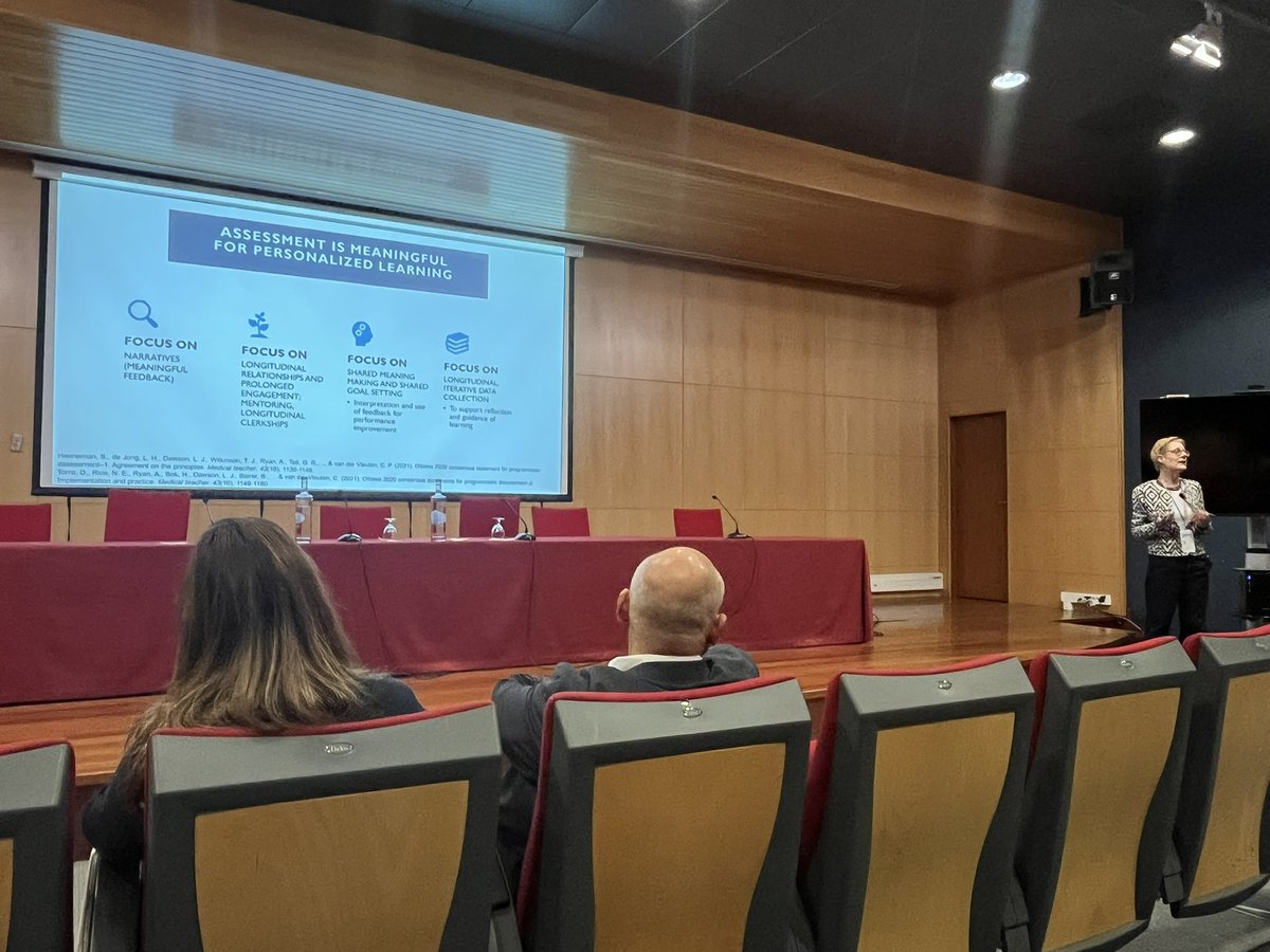 Marjan Govaerts shares her expertise on programmatic assessment at #EBMA2025 in Faro.