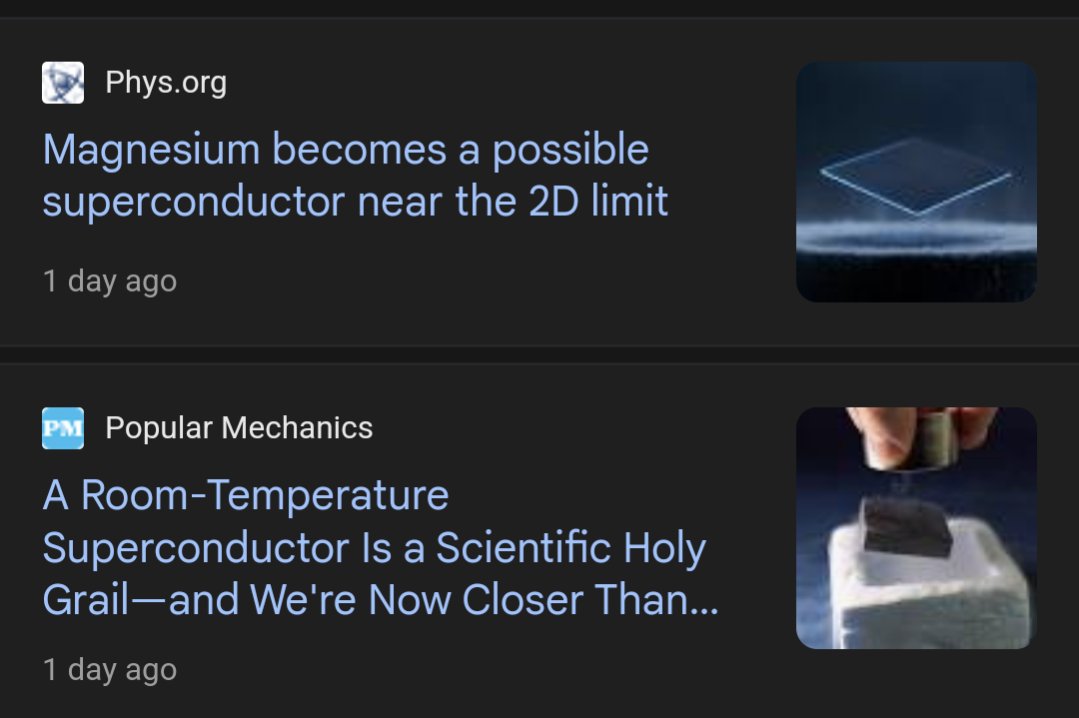 TBG_JUST_G's tweet photo. Hey @Forbes @PopMech @physorg_com @PhysicsToday 

Add to your news that 1 contending company for a room temperature super conductor has merged with crypto, and defi specifically, to make it happen-- thanks to @roomconglobal on @BNBCHAIN https://t.co/Dfcb61o29l