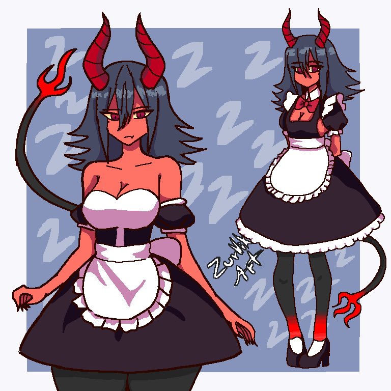 ZurVix0's tweet photo. Cherry has a GLOW UP🔝🔝
#draw #art #artist #maid #sucubus https://t.co/1puYdnkETK