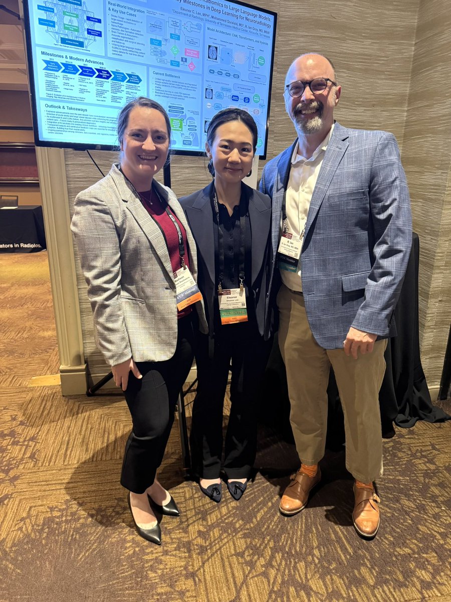 Eleanor Lee (@lee_eleanor1) on Twitter photo Can’t believe it’s already been 3 weeks since <a href="/aaradiol/">AAR</a> #AAR2025. Grateful to present our review of recent advancement of AI in neuroradiology with my amazing Radiology PD, Dr. Ian Gray, from <a href="/utgsm/">UTGSM Knoxville</a> <a href="/UTHSCResearch/">UTHSC Research</a> <a href="/utmedicalcenter/">utmedicalcenter</a> in LA! Can’t believe it’s already been 3 weeks since <a href="/aaradiol/">AAR</a> #AAR2025. Grateful to present our review of recent advancement of AI in neuroradiology with my amazing Radiology PD, Dr. Ian Gray, from <a href="/utgsm/">UTGSM Knoxville</a> <a href="/UTHSCResearch/">UTHSC Research</a> <a href="/utmedicalcenter/">utmedicalcenter</a> in LA!