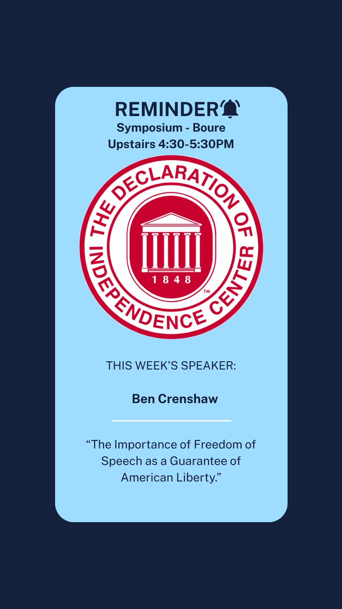 Symposium Reminder! Join us tonight at 4:30 p.m.