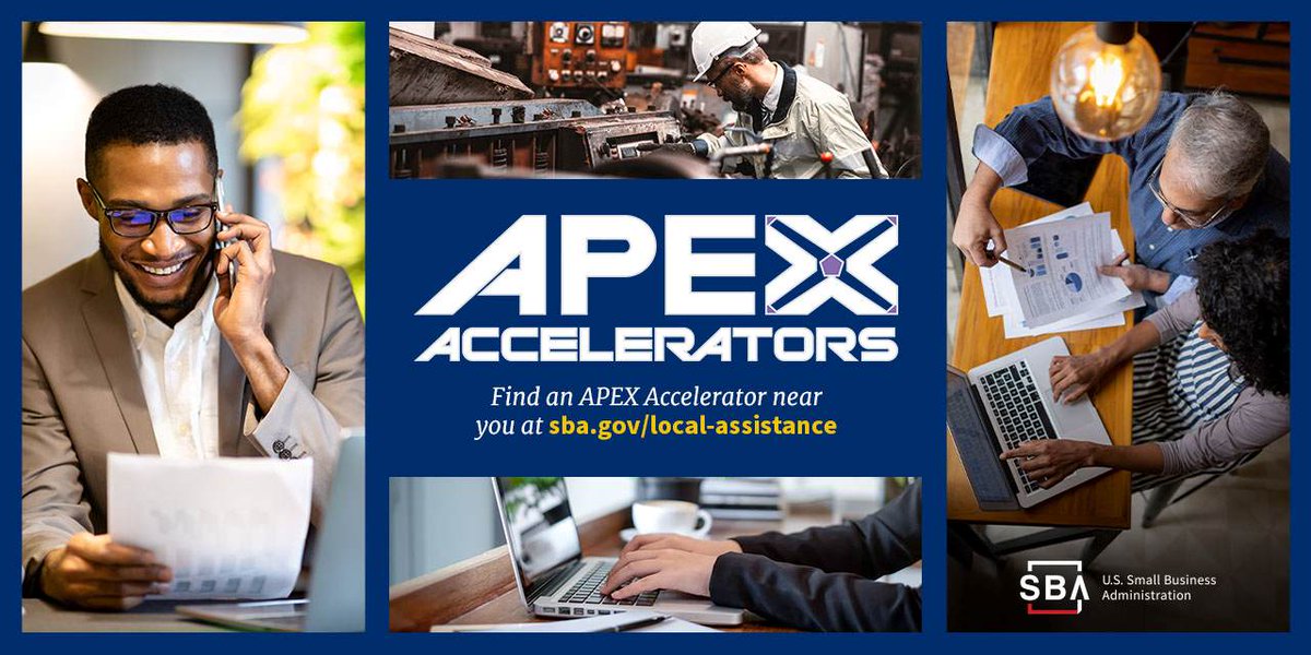 Curious about contracting? APEX Accelerators across America provide technical assistance, helping you compete for contracts! Find an Accelerator near you: sba.gov/local-assistan…