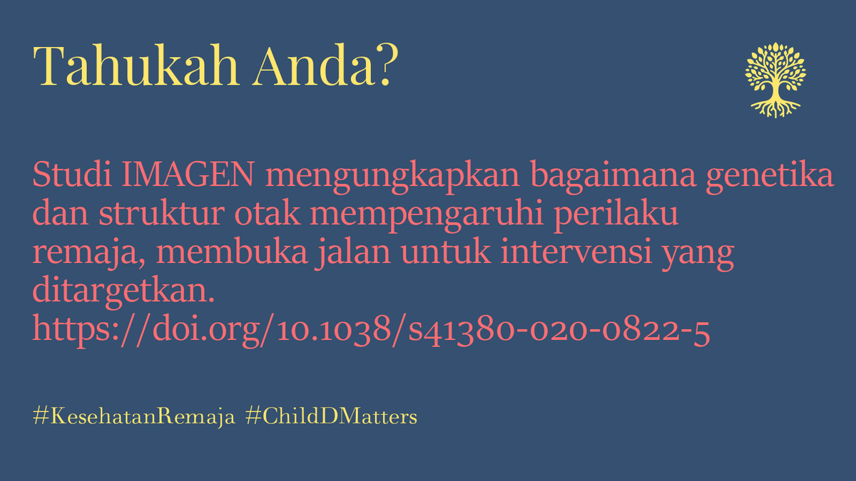 ChildDMatters's tweet image. Studi IMAGEN mengungkapkan bagaimana genetika dan struktur otak mempengaruhi perilaku remaja, membuka jalan untuk intervensi yang ditargetkan. doi.org/10.1038/s41380… #KesehatanRemaja #ChildDMatters 10/10