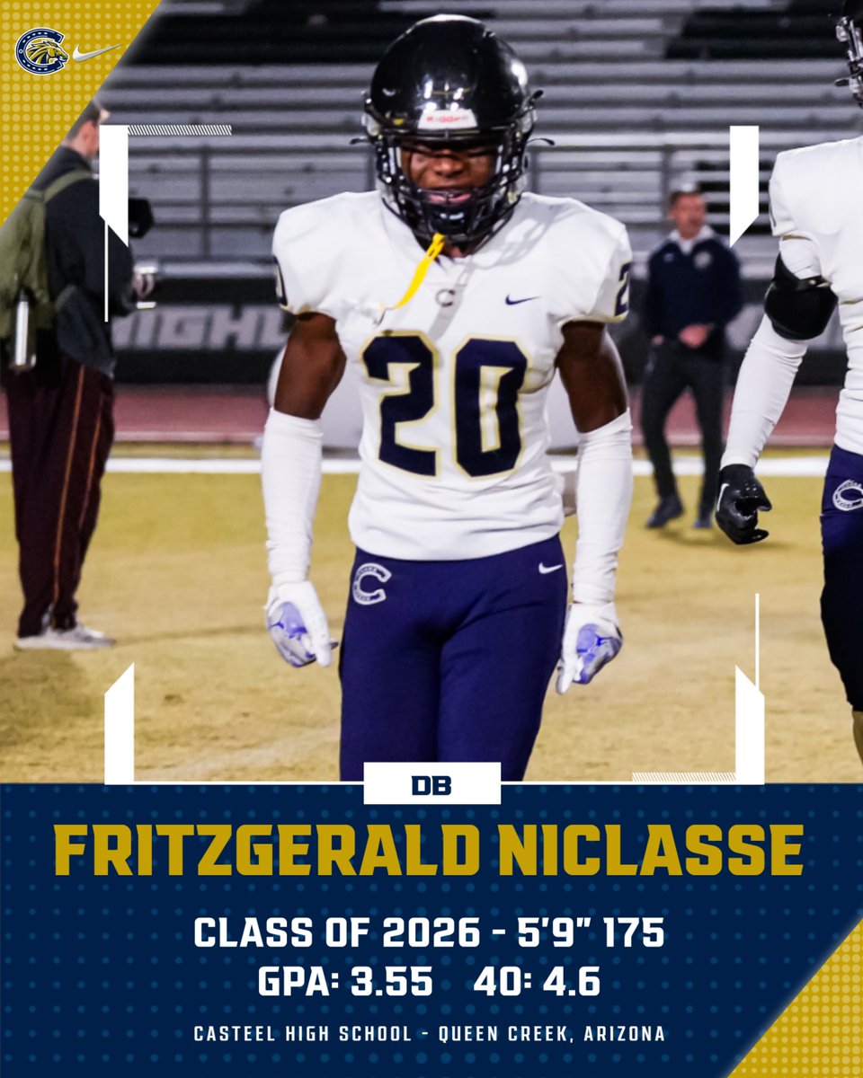 Casteel Football (@casteelfootball) on Twitter photo Looking forward to the continued growth of <a href="/fniclasse7/">Fritzgerald Niclasse</a> in his senior season! Fritz is running track this spring and he's on our leadership council! He's a hard worker and has high football IQ!
#PoundTheRock
<a href="/JoeBushman5/">Joe Bushman</a> <a href="/CasteelAthletic/">Casteel Athletics</a> <a href="/casteeltdclub/">Casteel TD Club</a>
📸: <a href="/AriannaGrainey/">Arianna Grainey</a> Looking forward to the continued growth of <a href="/fniclasse7/">Fritzgerald Niclasse</a> in his senior season! Fritz is running track this spring and he's on our leadership council! He's a hard worker and has high football IQ!
#PoundTheRock
<a href="/JoeBushman5/">Joe Bushman</a> <a href="/CasteelAthletic/">Casteel Athletics</a> <a href="/casteeltdclub/">Casteel TD Club</a>
📸: <a href="/AriannaGrainey/">Arianna Grainey</a>
