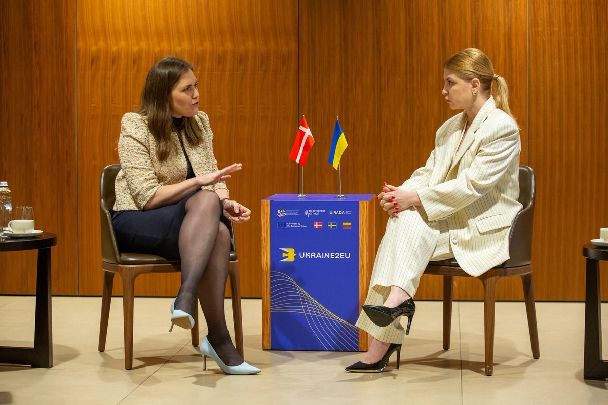 Olga Stefanishyna (@stefanishynao) on Twitter photo My pleasure to welcome <a href="/marie_bjerre/">Marie Bjerre</a> again in Kyiv. Much appreciate 🇩🇰 contribution to support 🇺🇦 transformations toward 🇪🇺 accession.
Ukraine is making every effort to effectively deliver on every obligation within the negotiation process. We aim to move in an organized manner My pleasure to welcome <a href="/marie_bjerre/">Marie Bjerre</a> again in Kyiv. Much appreciate 🇩🇰 contribution to support 🇺🇦 transformations toward 🇪🇺 accession.
Ukraine is making every effort to effectively deliver on every obligation within the negotiation process. We aim to move in an organized manner