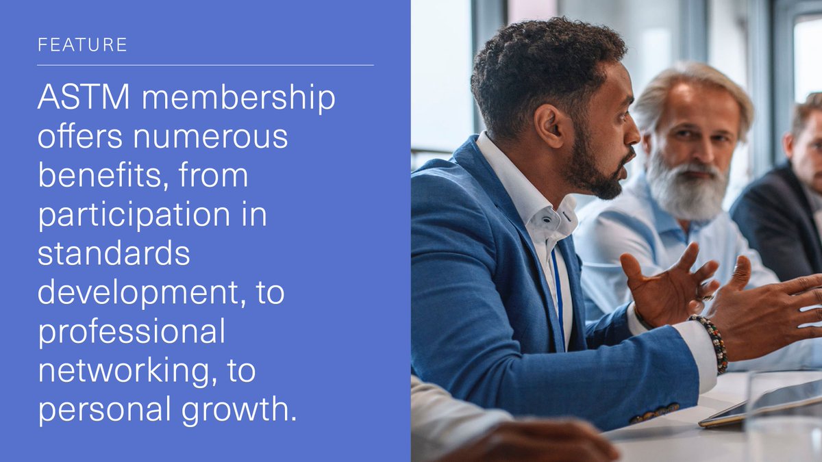 ASTMIntl's tweet photo. ASTM membership is the best of both worlds: members help make the world work better through the development of standards, while benefiting their personal and professional growth along the way. https://t.co/3znihguTTK https://t.co/RzCJXDPWCM