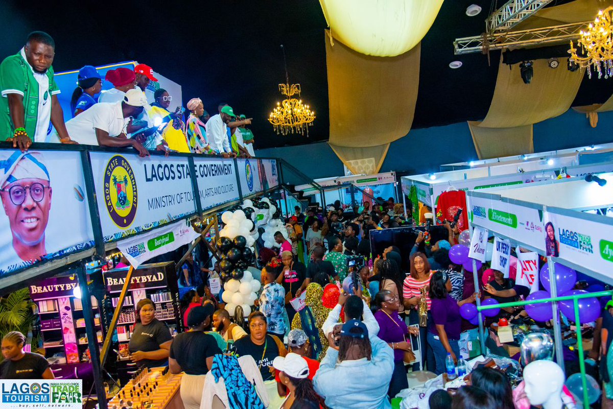 The Lagos State Govt (@followlasg) on Twitter photo LAGOS TOURISM TO HOST NIGERIA'S BIGGEST SMEs TRADE FAIR WITH ā¦5 BILLION SALES TARGETĀ
ā¢Aregbe reaffirms govtās commitment to supporting local businesses, entrepreneurs
lagosstate.gov.ng/news/all/view/ā¦
<a href="/jidesanwoolu/">Babajide Sanwo-Olu</a> <a href="/drobafemihamzat/">Obafemi Hamzat</a> <a href="/IdrisConnecting/">Idris Connecting Nigeria</a> <a href="/LagostourismO/">Lagostourism</a> <a href="/nellyagbogu/">Naijabrandchick</a> LAGOS TOURISM TO HOST NIGERIA'S BIGGEST SMEs TRADE FAIR WITH ā¦5 BILLION SALES TARGETĀ
ā¢Aregbe reaffirms govtās commitment to supporting local businesses, entrepreneurs
lagosstate.gov.ng/news/all/view/ā¦
<a href="/jidesanwoolu/">Babajide Sanwo-Olu</a> <a href="/drobafemihamzat/">Obafemi Hamzat</a> <a href="/IdrisConnecting/">Idris Connecting Nigeria</a> <a href="/LagostourismO/">Lagostourism</a> <a href="/nellyagbogu/">Naijabrandchick</a>