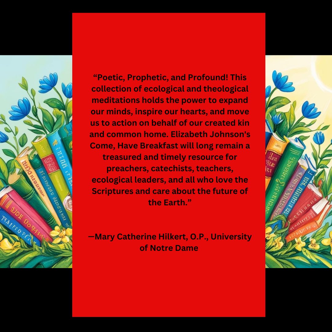 OrbisBooks's tweet photo. โโCome, have breakfastโ These three simple words followed by generous action open a portal into an ecological image of the living God.โ
https://t.co/BDKq4LyIlc
#earthday #elizabethjohnson #elizabethjohnson #earthmonth #nature #earthdayeveryday #sustainability #happyearthday https://t.co/bKmdihL2n4
