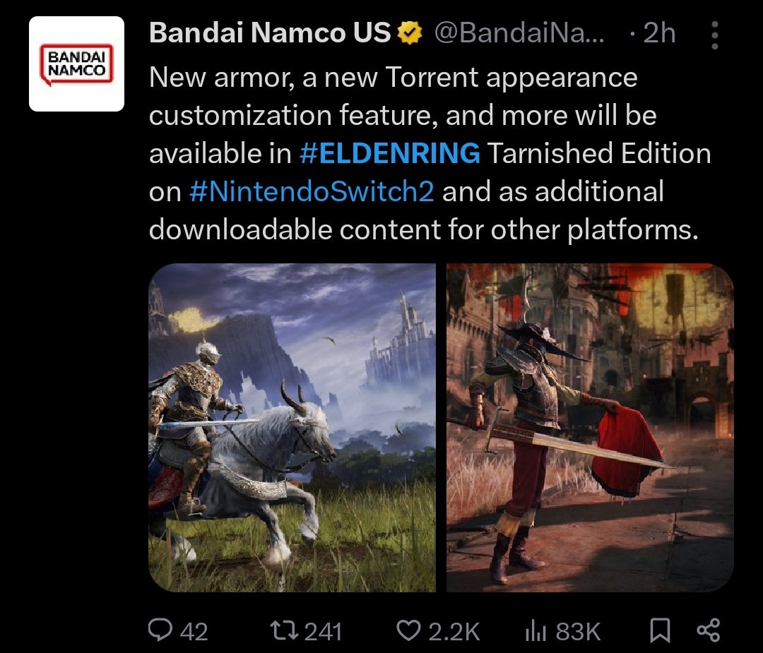 We got horse armour DLC in Elden Ring before we got Bloodborne 2...