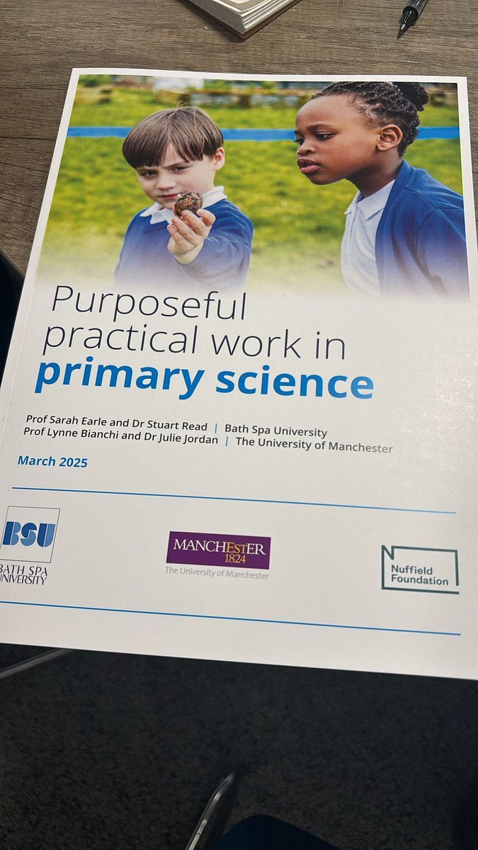 Prof Sarah Earle (@prisciearle) on Twitter photo NEW Nuffield primary science practical work guidance report and 5 minute summary video now available on the project page:
bathspa.ac.uk/projects/pract…
<a href="/LynneBianchi/">Prof Lynne Bianchi</a> <a href="/UoMSEERIH/">SEERIH</a> <a href="/BathSpaUni/">Bath Spa University</a> <a href="/NuffieldFound/">Nuffield Foundation</a> <a href="/theASE/">The ASE</a> <a href="/pstt_whyhow/">Primary Science Teaching Trust</a> <a href="/ogdentrust/">Ogden Trust</a> <a href="/CLEAPSS_Primary/">CLEAPSS Primary</a> NEW Nuffield primary science practical work guidance report and 5 minute summary video now available on the project page:
bathspa.ac.uk/projects/pract…
<a href="/LynneBianchi/">Prof Lynne Bianchi</a> <a href="/UoMSEERIH/">SEERIH</a> <a href="/BathSpaUni/">Bath Spa University</a> <a href="/NuffieldFound/">Nuffield Foundation</a> <a href="/theASE/">The ASE</a> <a href="/pstt_whyhow/">Primary Science Teaching Trust</a> <a href="/ogdentrust/">Ogden Trust</a> <a href="/CLEAPSS_Primary/">CLEAPSS Primary</a>