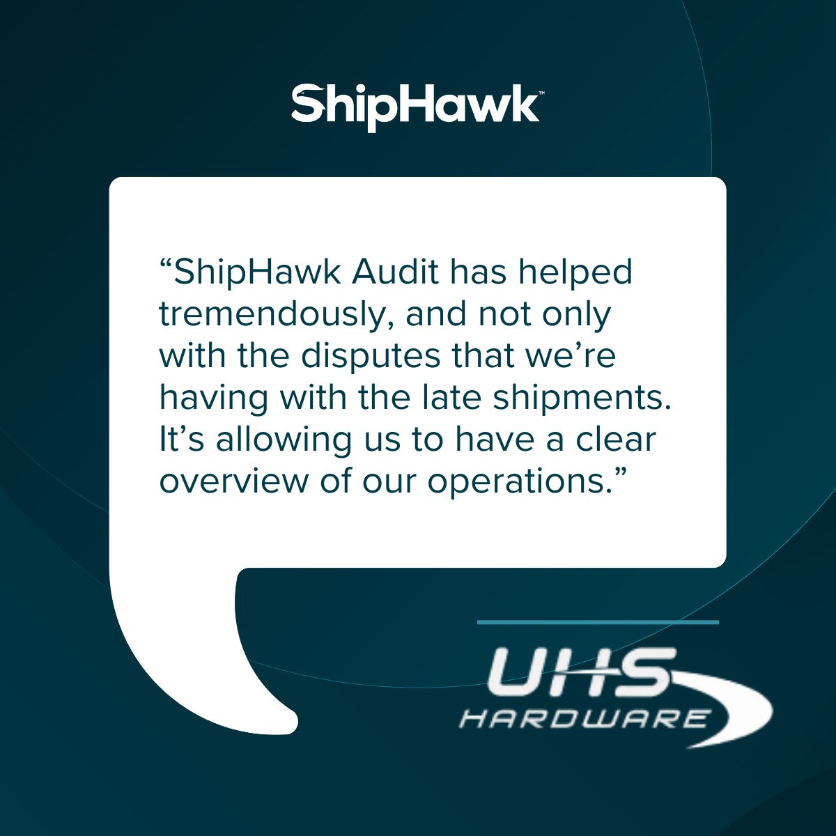 UHS Hardware saved big with ShipHawk Audit! 💰

✔️ Recovered $45K+ in carrier overcharges in just 4 months
✔️ Eliminated 20 hours/week of manual invoice audits
✔️ Automated parcel overcharge recovery claims

Learn more:  bit.ly/3E7Z9dJ