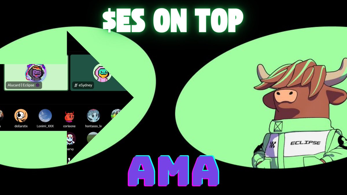 danielthihax's tweet photo. Here we go guys eFam are now with @Alucard_eth and @0xSydney G(ES)VM 🐮
#ESonTop #EclipseEverything #TurboTap https://t.co/vL9gAVaCCl