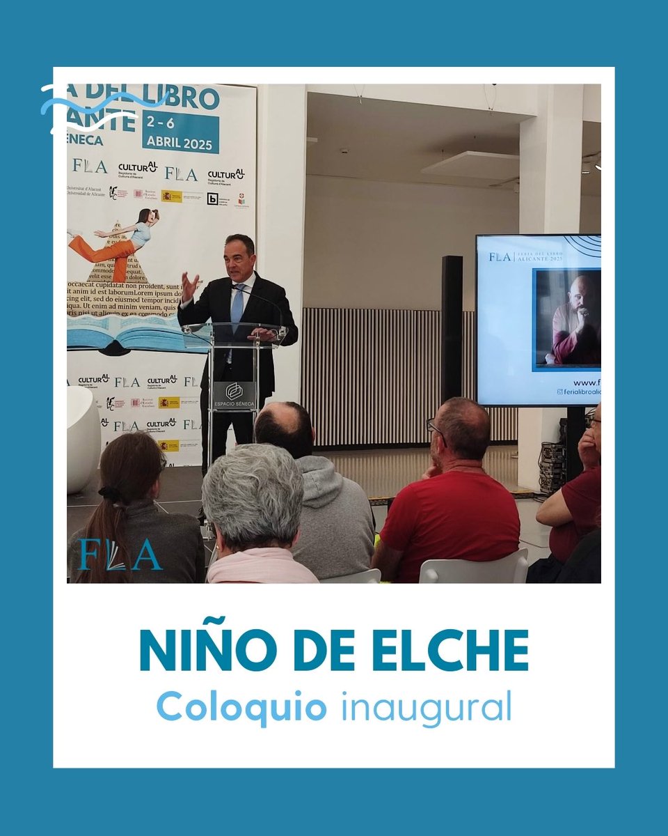 📖 ¡Arranca la #FLAlicante 2025!

La 55ª edición abrió con un potente coloquio entre Cristina Consuegra y Niño de Elche, acompañados por el concejal de Cultura, Antonio Peral. 💬✨

Empieza la fiesta del libro en Alicante.
📍 Plaza Séneca

💻 ferialibroalicante.com