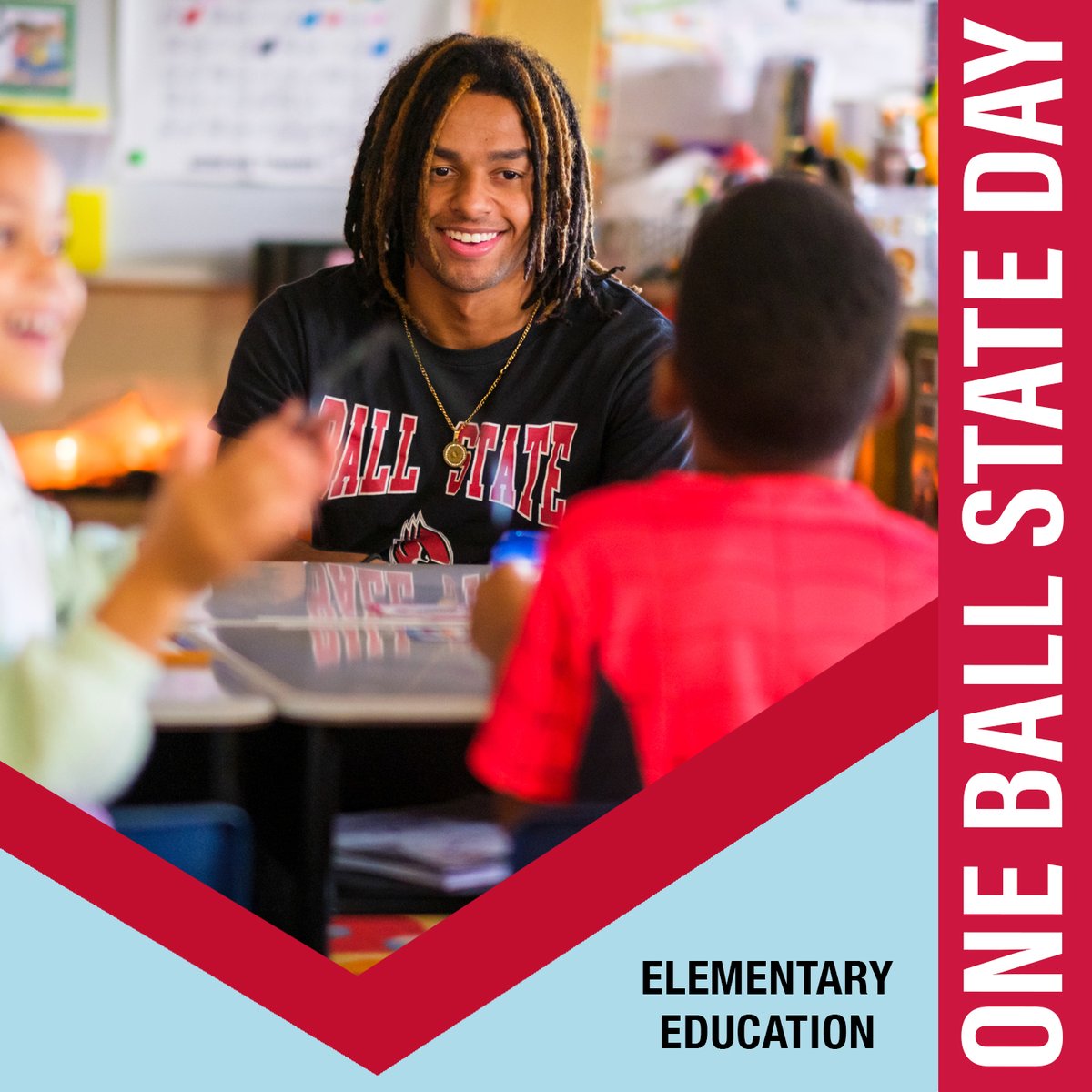 Ball State Elementary Ed teacher candidates are immersed in real classrooms from year one—mentoring, teaching, learning, and leading. ❤️

On #OneBallStateDay, your support helps shape the future of education. 🎁
Give now 👉 oneballstate.bsu.edu/giving-day/949…

#OneBallState #BallStateTC