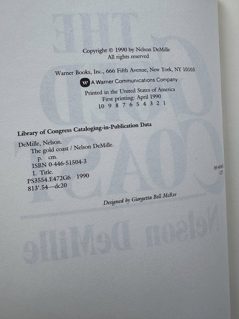💥WEEKLY GIVEAWAY💥 First edition of #TheGoldCoast, my father’s favorite of his books. Fun fact: The publisher was resistant to him writing it—no terrorism or Cold War “thriller”—but it worked out! 😉

To Enter: follow @AlexDeMille, repost + comment