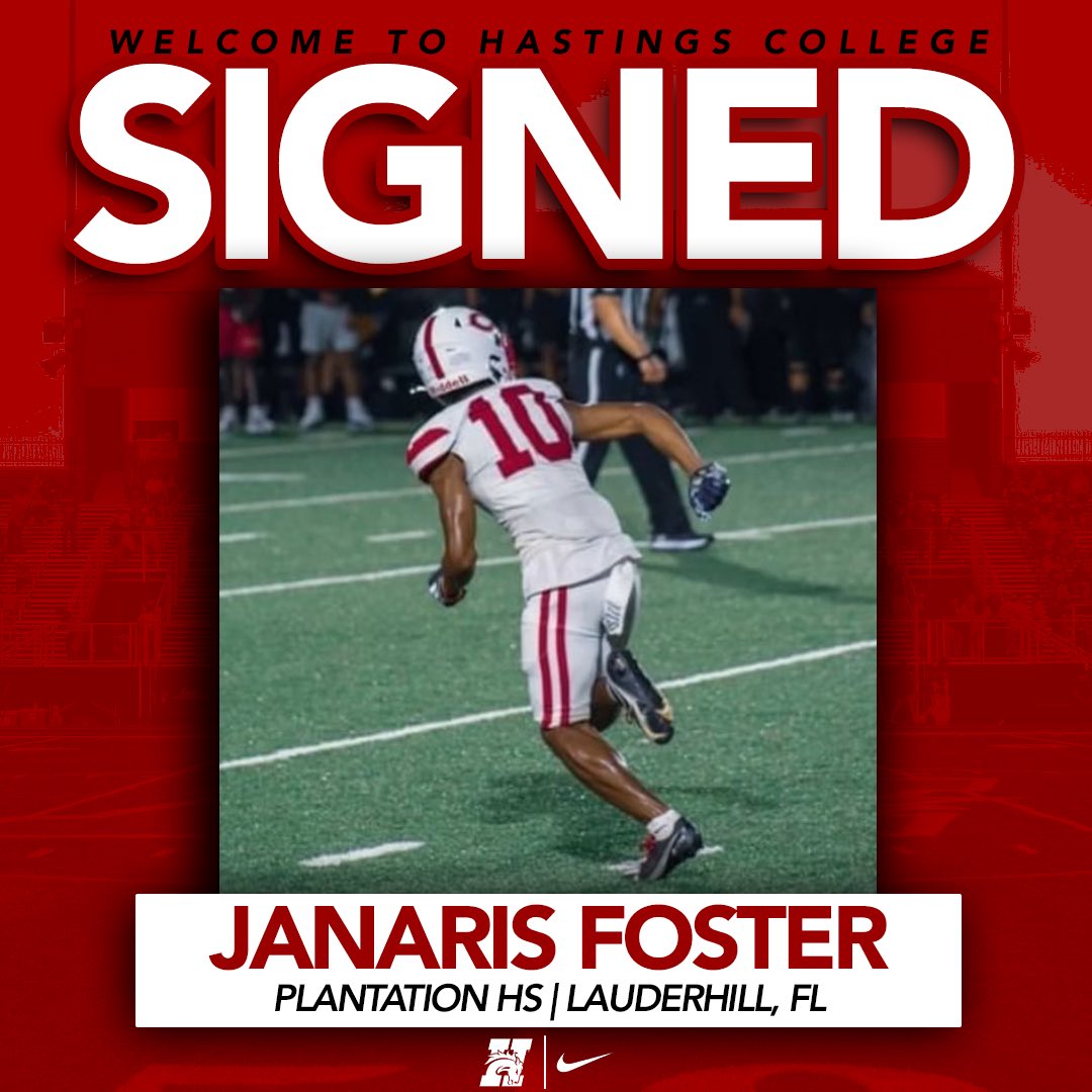 HCBroncoFB's tweet image. ❗️SIGNED❗️
Bringing some of the Sunshine State to the Midwest🫡
Welcome to Hastings College Janaris! It’s A Great Day To Be A Bronco!
#GDTBAB