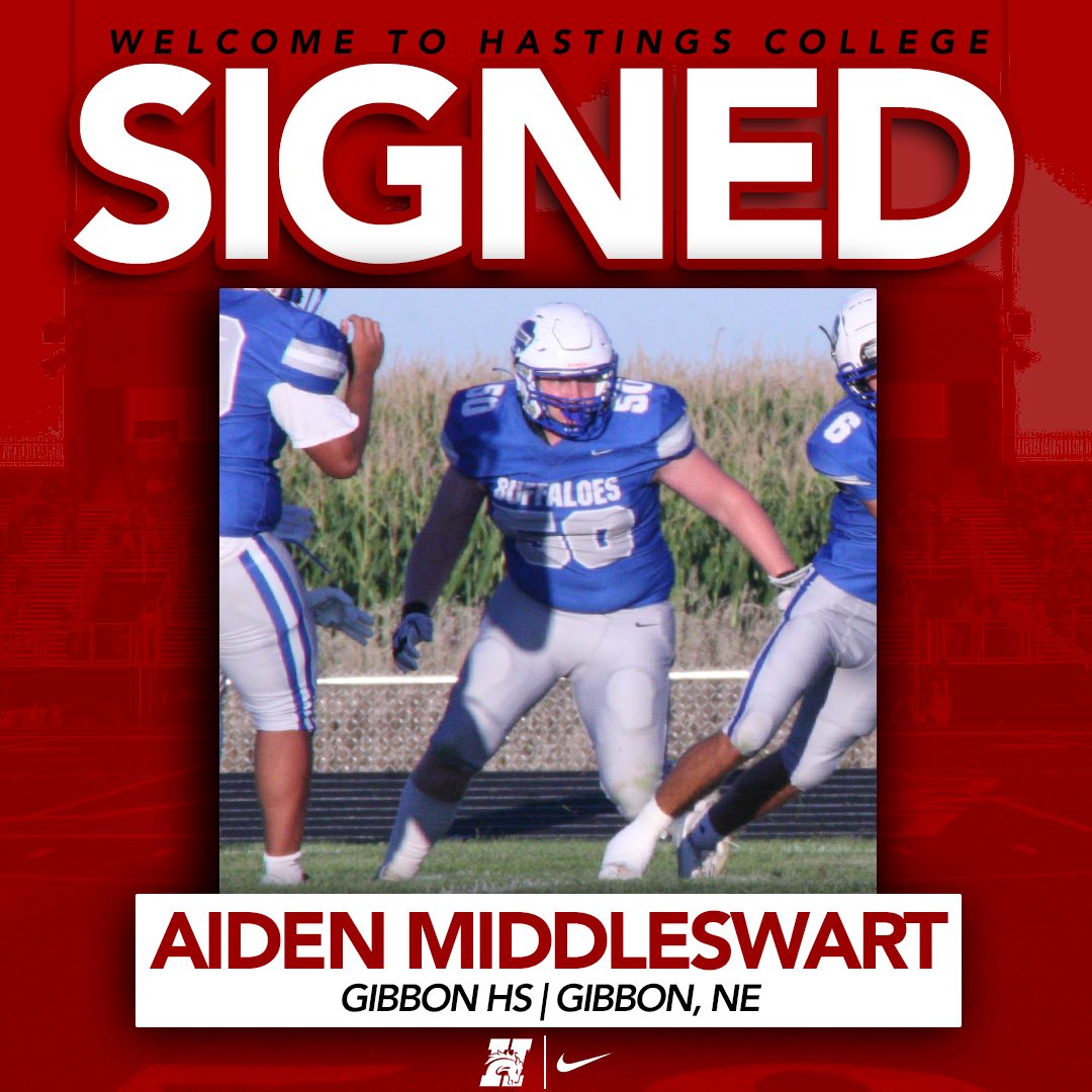 HCBroncoFB's tweet image. ❗️SIGNED❗️
More home grown talent from Nebraska!
Welcome to Hastings College Aiden! It’s A Great Day To Be A Bronco!
#GDTBAB
