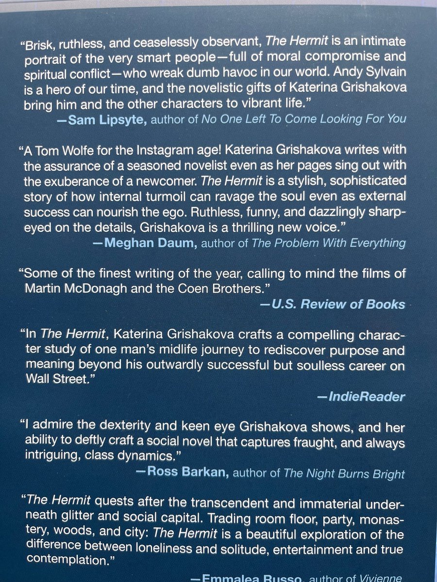 skyhorsepublishing.com/forthcoming/
'The Hermit' is coming out in hard cover from Skyhorse Press on April 8th. Added to first edition is a nice blurb by Sam Lipsyte.