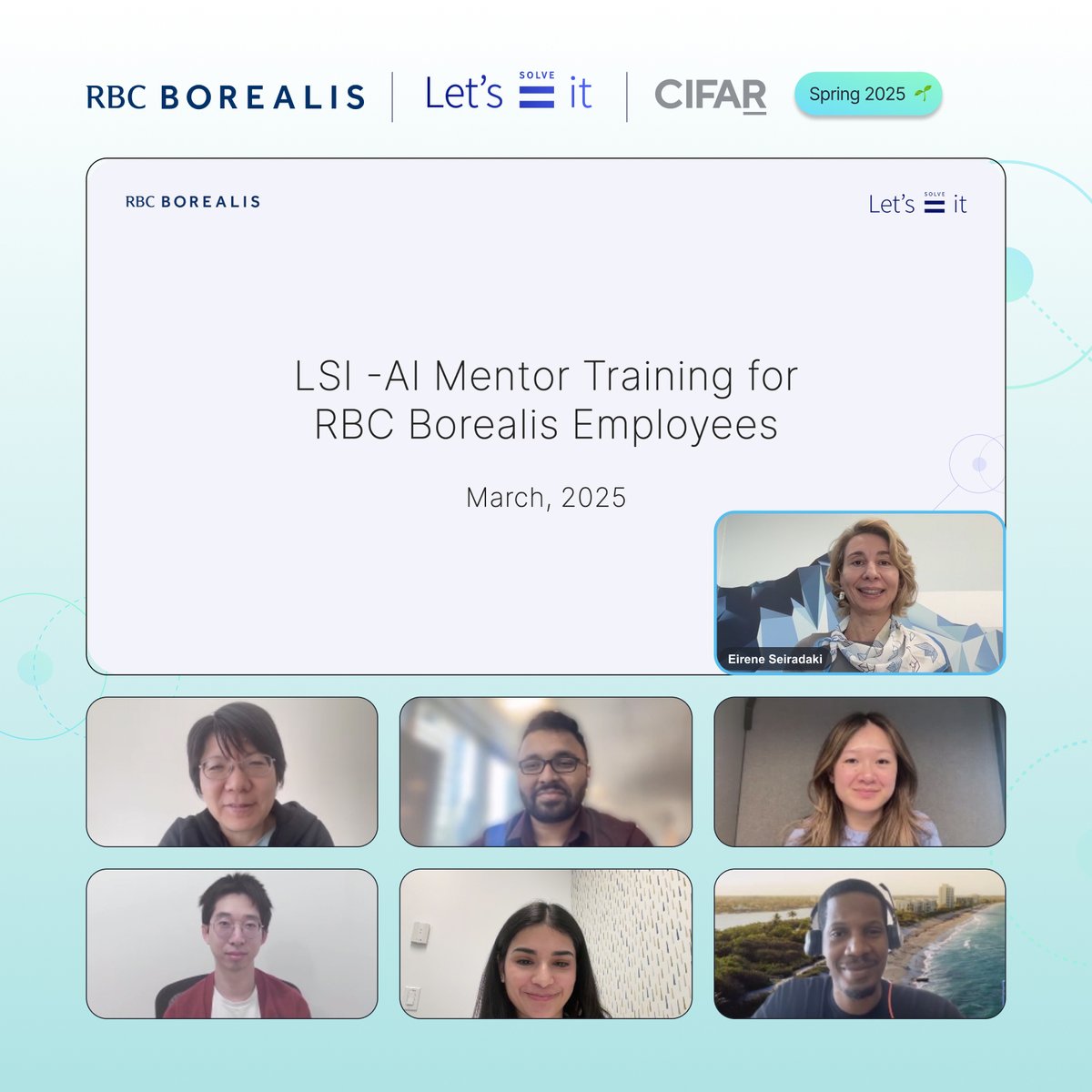 RBCBorealis's tweet image. We&apos;re proud to offer opportunities for our employees to upskill while supporting the next generation of innovators and #changemakers. 

We recently delivered #AItraining 🎓 to employees taking part in Let&apos;s SOLVE it undergraduate #mentorship program - equipping them with the…
