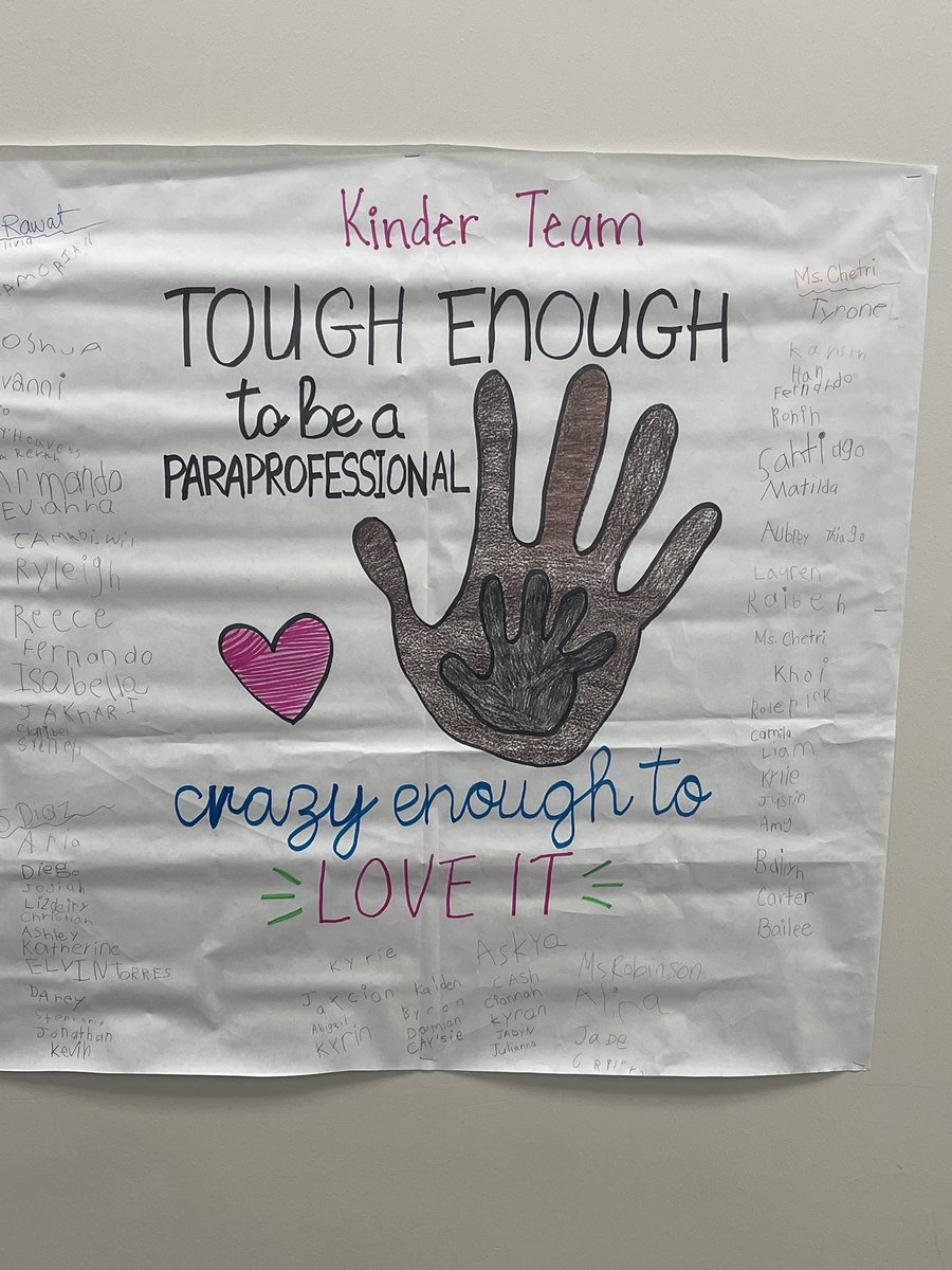 Dev Hammel, MSEd (@devhammel) on Twitter photo Some sweet signs for our #ParaprofessionalAppreciationDay <a href="/TES_Spring/">Thompson Elementary</a> ! <a href="/SpringISD/">Spring ISD</a> <a href="/DayTyme5/">Vernecca Day</a> #unstoppable Some sweet signs for our #ParaprofessionalAppreciationDay <a href="/TES_Spring/">Thompson Elementary</a> ! <a href="/SpringISD/">Spring ISD</a> <a href="/DayTyme5/">Vernecca Day</a> #unstoppable