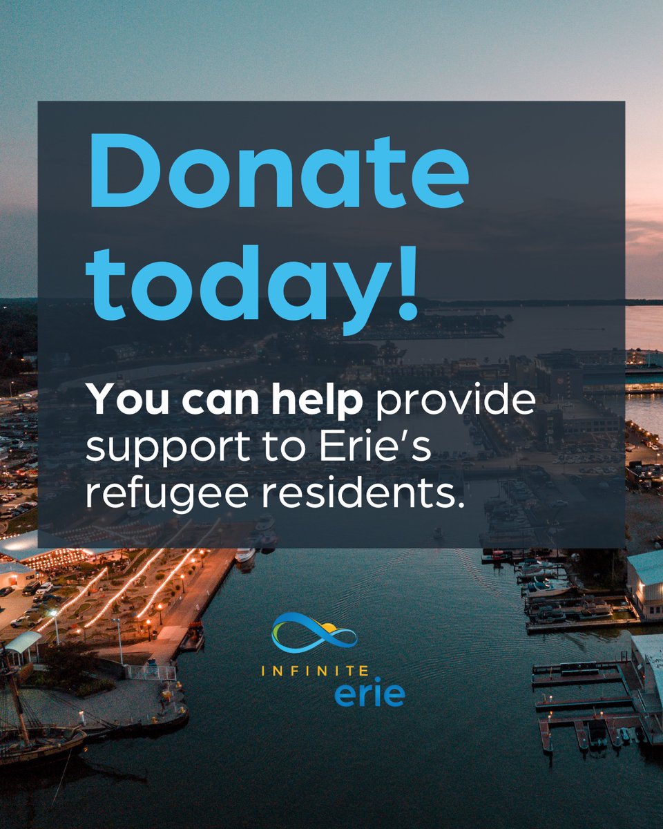 InfiniteErie's tweet image. Erie’s refugee community is facing a crisis due to frozen federal funding 🚨
You can help. Donate to the Erie Community Foundation Rapid Response Fund today ➡️ bit.ly/ecfrapid