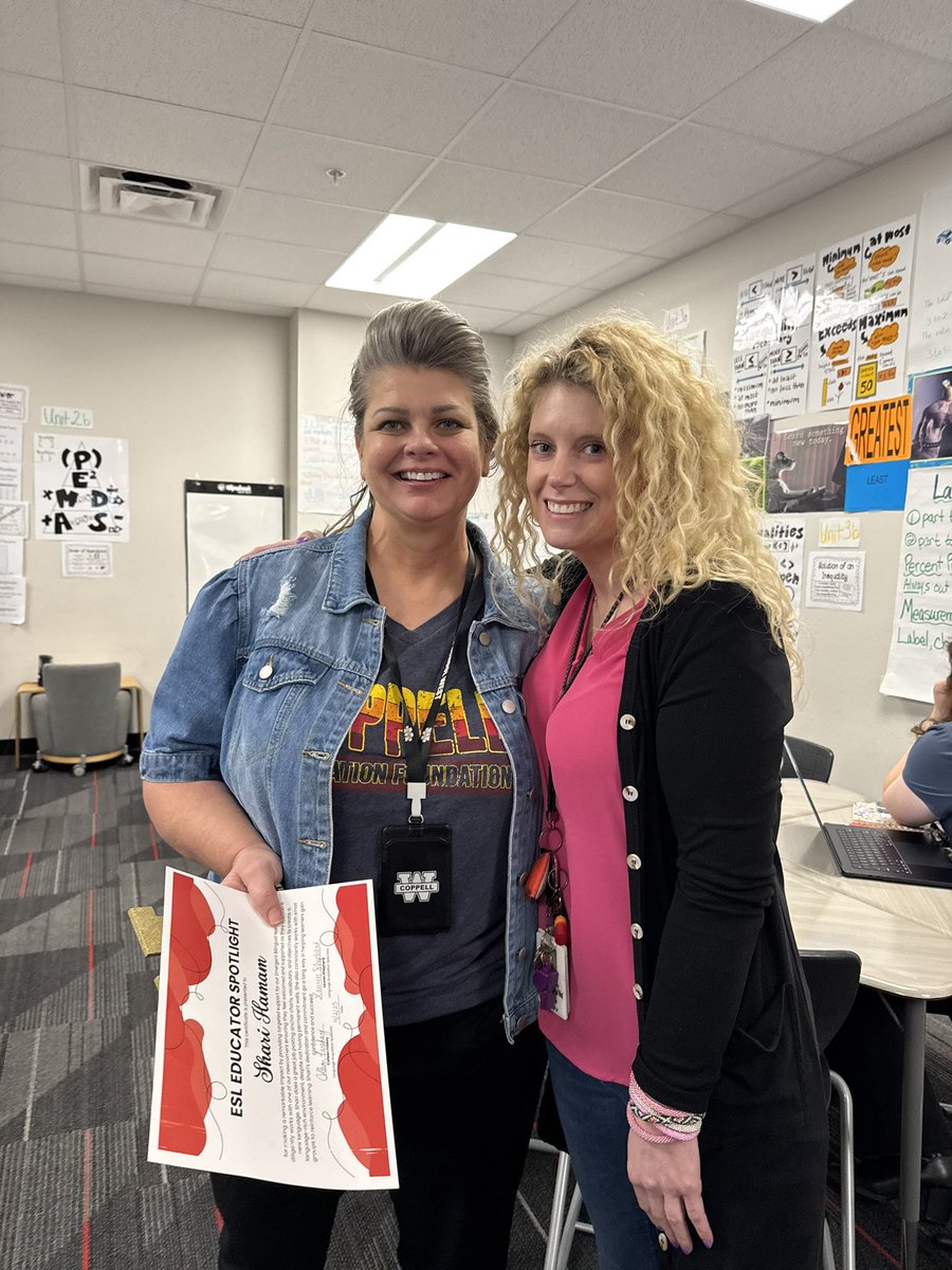 Congratulations to our ESL Spotlight Award winners for March, Ms. Francis and Mrs. Hamam! Your dedication to creating language-rich classrooms is making a lasting impact on our students’ growth and confidence. Thank you for fostering an environment where language learning