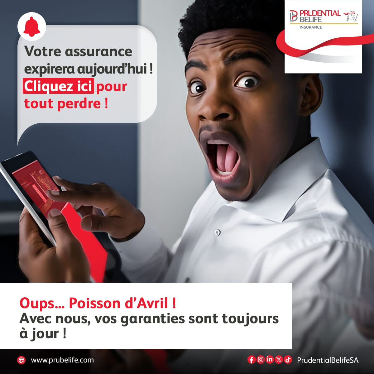Peu importe les défis à venir, Prudential Belife Insurance est là pour vous accompagner et vous assurer la sérénité. On gère ! 💪🏾

#BonMois #OnGère #Prubelife #Assurance #Tranquillité