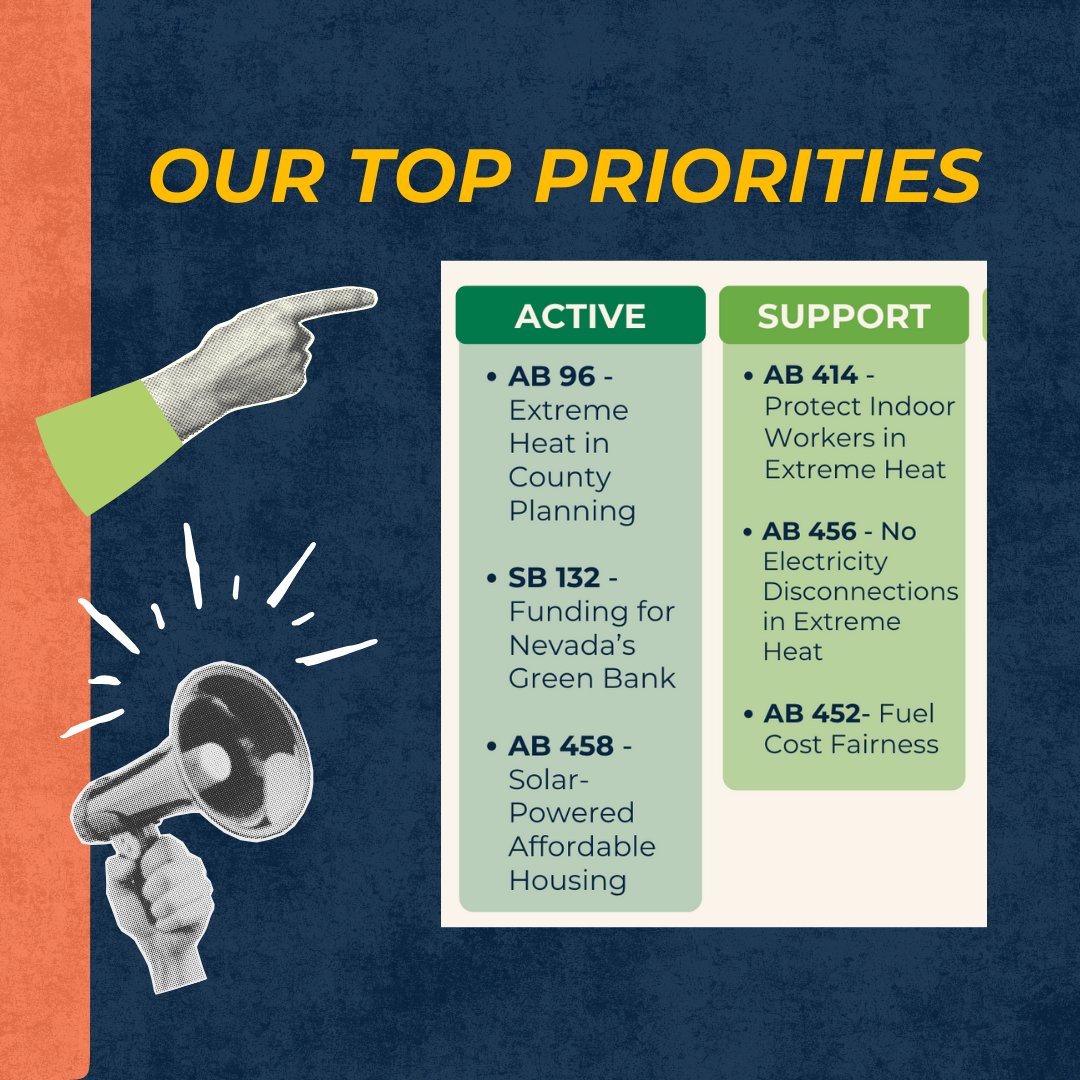 Chispa_NV's tweet image. We're at full speed at the #NevadaLegislativeSession! 📣

#ChispaNV members + staff visited #CarsonCity to advocate for bills like SB 132, AB 458, and AB 452 at #ConservationLobbyDay + #LatinoLobbyDay. 💚🌎

Learn our member-supported top bills, + learn how you can get involved!