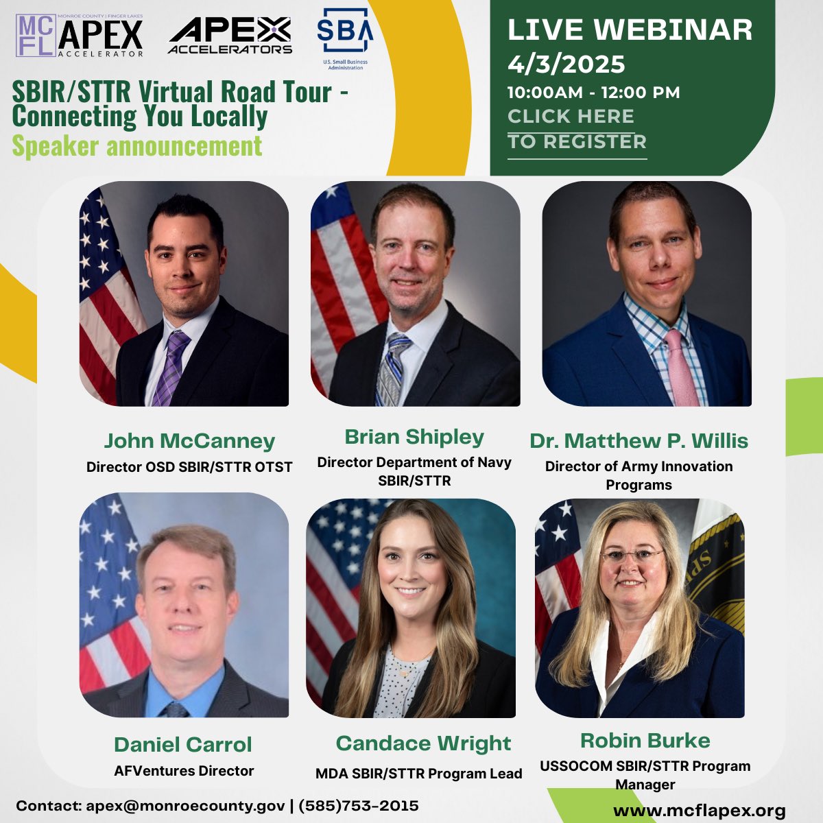 Join us for an exclusive webinar on the Department of Defense (DoD) SBIR/STTR programs!

Don't miss this chance to accelerate your innovation journey! 

Link in Bio!

#SBIR #STTR #SmallBusiness #FundingOpportunities #Innovation #DoD