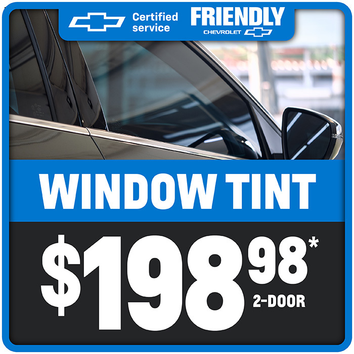 Upgrade your ride with premium window tint! 🚗✨ Take advantage of our $198.98 window tint offer &amp; enjoy added style, privacy, and UV protection!

Claim your service coupon today✅ (link in bio)

#FriendlyChevy #DriveFriendlyDallas #ChevroletUSA #CarService #ServiceCenter