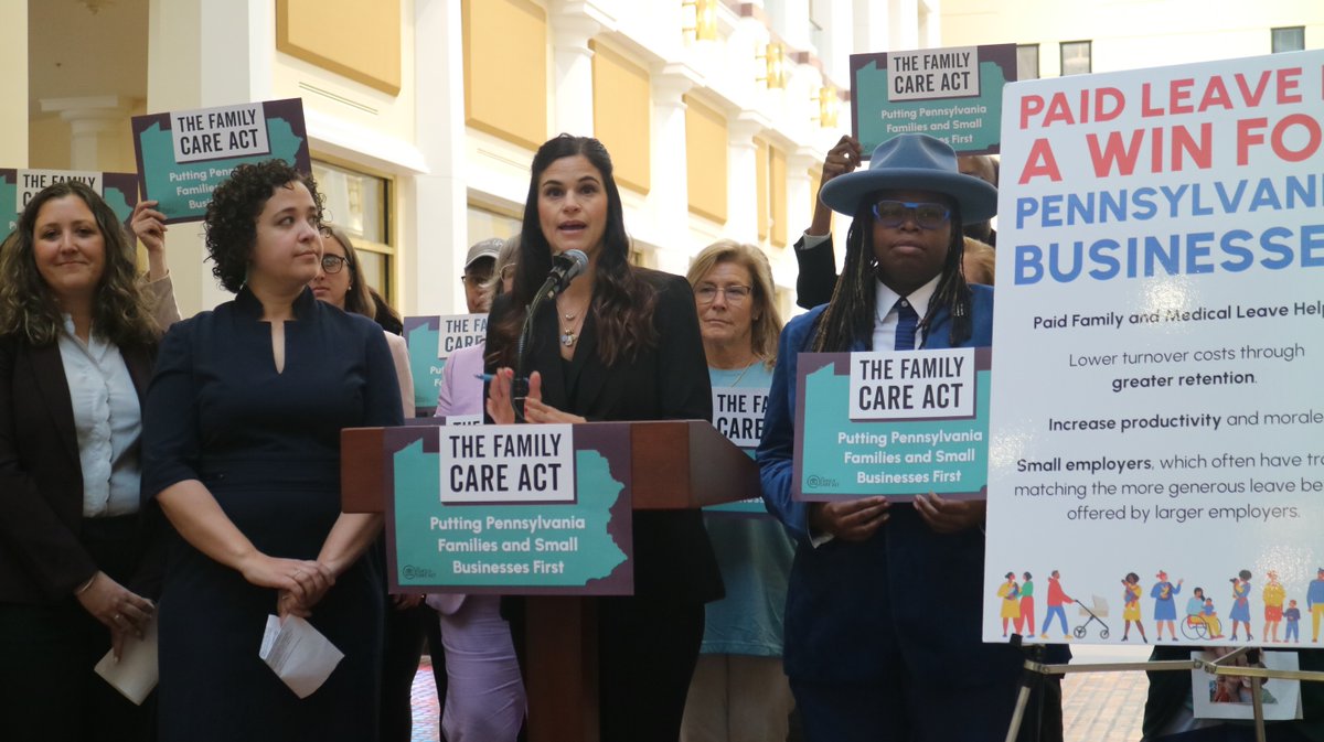 We can’t have Pennsylvanians counting on luck anymore.” Bipartisan legislators, community members united at PA Capitol in Harrisburg for Family Care Act rally day in support of paid family and medical leave in PA on March 26. Join our fight! 
#FamilyCareAct #bipartisansolutions