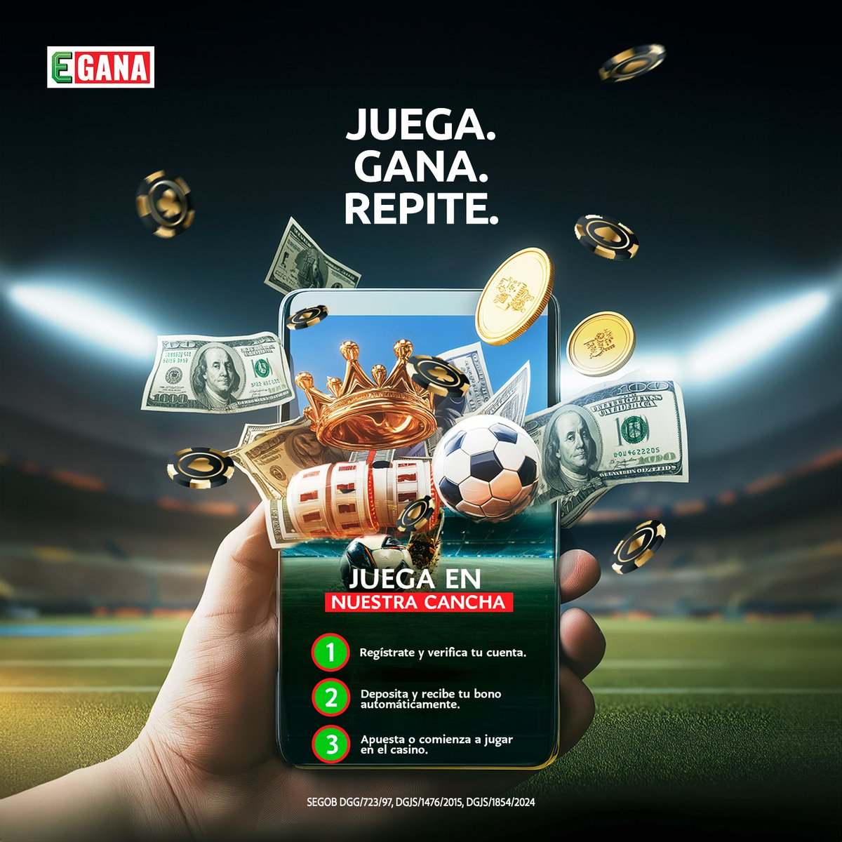 Estadio Gana (@estadiogana) on Twitter photo 🔥 ¡Juega con nosotros y vive la emoción al MÁXIMO! 🔥
Regístrate en Estadio Gana y juega para llevarte la gloria ⚽🎰
🎟️ ¡Ingresa y demuestra tu pasión!
🔗 estadiogana.mx
#GanaConEstadioGana #JuegaEnNuestraCancha 🔥 ¡Juega con nosotros y vive la emoción al MÁXIMO! 🔥
Regístrate en Estadio Gana y juega para llevarte la gloria ⚽🎰
🎟️ ¡Ingresa y demuestra tu pasión!
🔗 estadiogana.mx
#GanaConEstadioGana #JuegaEnNuestraCancha