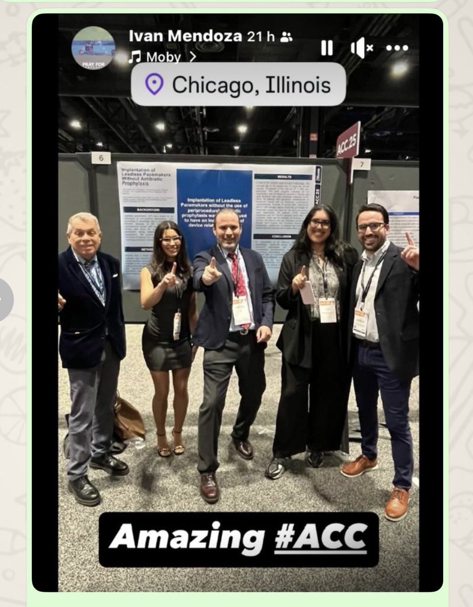 Ivan Mendoza (@mencardio) on Twitter photo Con <a href="/ivanovich13/">Ivan Mendoza</a> en uno de nuestro poster en el <a href="/ACCinTouch/">American College of Cardiology</a> Chicago con Elio Rodriguez <a href="/kargoncar13/">Dr. Karina Gonzalez Carta,MD,MS, FSSC, FACC, FSIAC</a> <a href="/CardiologiaSVC/">Sociedad Venezolana de Cardiología</a> <a href="/SIAC_cardio/">SIAC</a> <a href="/adribaran/">Adrian Baranchuk MD FACC FRCPC FCCS FSIAC</a> <a href="/HeliodoroRodri5/">Heliodoro Rodriguez</a> <a href="/torresviera/">José Miguel Torres Viera</a> <a href="/AnaGMuneraE/">Ana G. Múnera Echeverri</a> Con <a href="/ivanovich13/">Ivan Mendoza</a> en uno de nuestro poster en el <a href="/ACCinTouch/">American College of Cardiology</a> Chicago con Elio Rodriguez <a href="/kargoncar13/">Dr. Karina Gonzalez Carta,MD,MS, FSSC, FACC, FSIAC</a> <a href="/CardiologiaSVC/">Sociedad Venezolana de Cardiología</a> <a href="/SIAC_cardio/">SIAC</a> <a href="/adribaran/">Adrian Baranchuk MD FACC FRCPC FCCS FSIAC</a> <a href="/HeliodoroRodri5/">Heliodoro Rodriguez</a> <a href="/torresviera/">José Miguel Torres Viera</a> <a href="/AnaGMuneraE/">Ana G. Múnera Echeverri</a> 